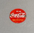 VINTAGE COKE COLA SODA PORCELAIN SIGN CAR GAS OIL TRUCK MOTORCYCLE