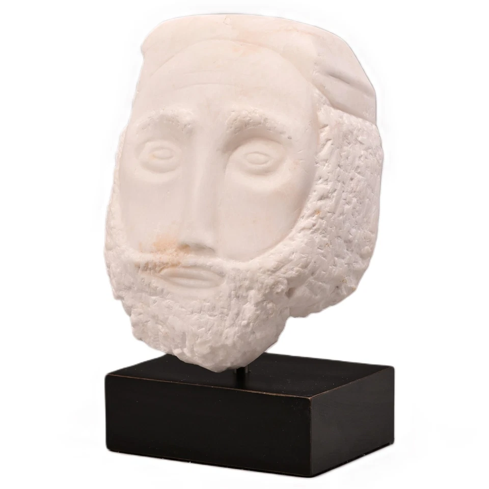 GARFIELD THOMAS SAGO Original Vintage Signed Stone Head Statue Bust Sculpture - Image 3 of 4