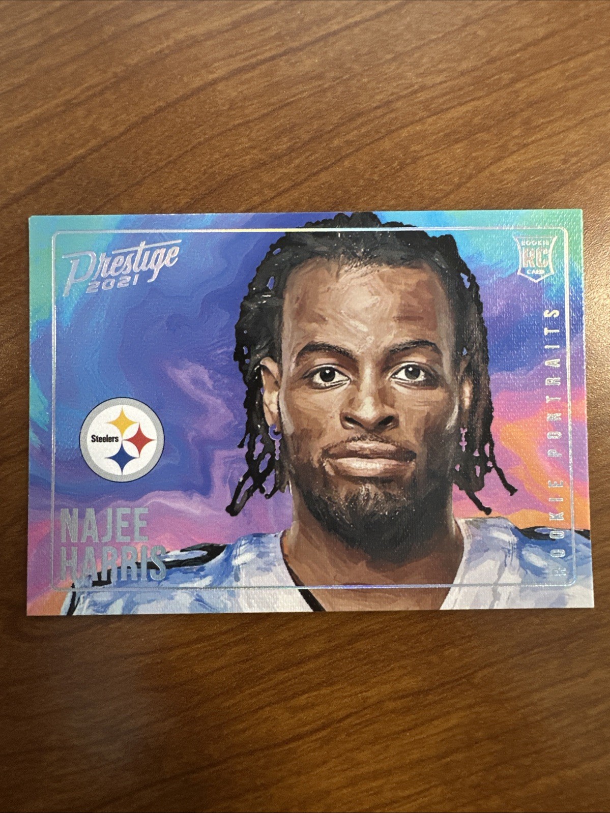 Najee Harris 2021 Prestige Rookie Portraits Pittsburgh Steelers SSP RC Case Hit