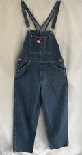 vintage TOMMY HILFIGER mens jeans M carpenter OVERALLS hip hop CANADA