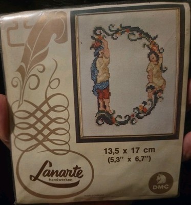 Lanarte Collection LETTER D Counted Cross Stitch KIT Vintage 