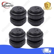 4X Air Ride Suspension Bag Standard 2500 lb 1/2"npt Single Port Universal