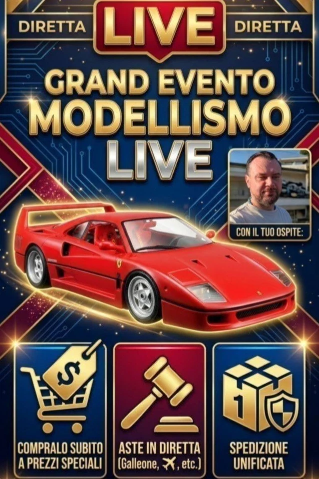 live dedicata al modellismo e al mondo del collezionismo