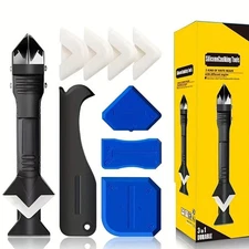 9 pcs Silicone Sealant Removal Tool Kit Scraper, Caulk Remover, Mold Scraper