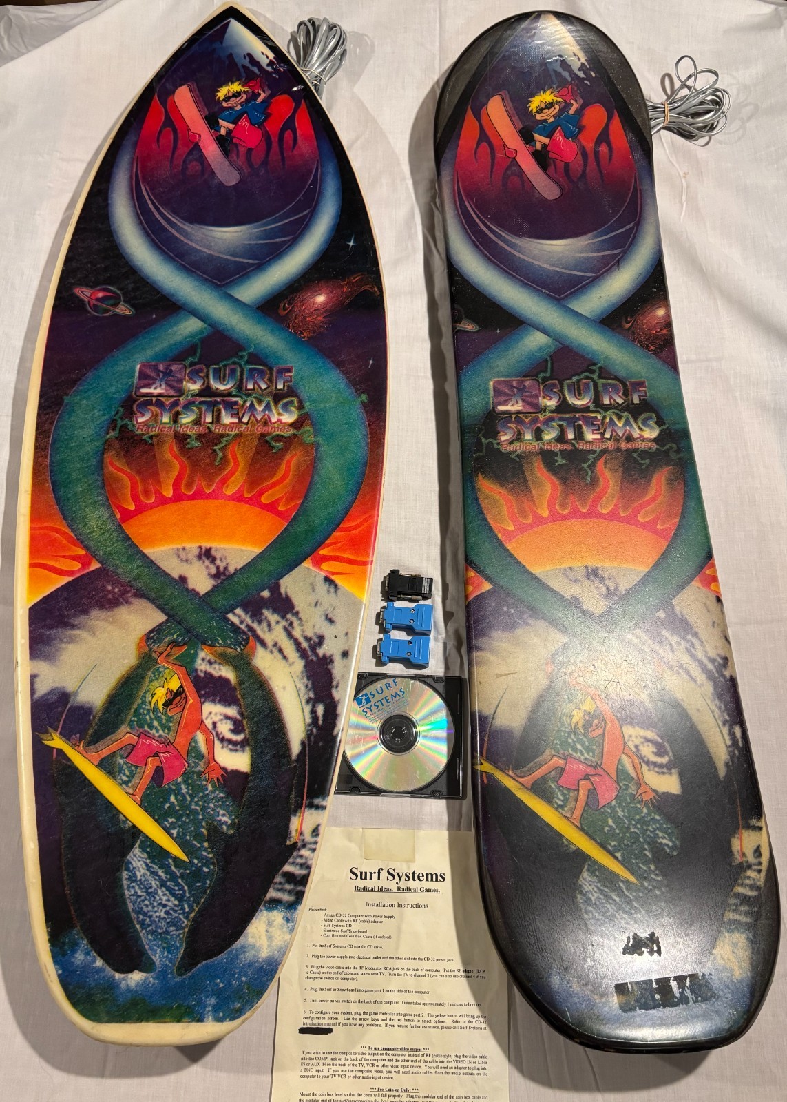 1993 Amiga CD32 Unreleased Prototype Surf Systems Snowboard Surfboard VERY RARE