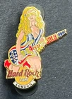 HARD ROCK CAFE Pin Badge LONDON 4th Of July 2004 Girl Guitar