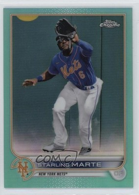 2022 Topps Chrome Aqua Refractor /199 Starling Marte #132 1pr8