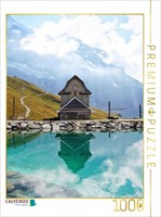 Calvendo Puzzle Lauterbrunnen Waterfall | 1000 Pieces, Finished Size 25.2 × 18.9