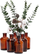 6 Pa Small Glass Vases for Centerpieces, ber 7.5 oz