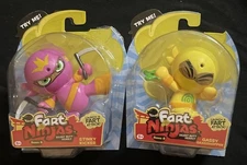 Lot of 2 Fart Ninja Series 8 Motion Activated Action Figures Brand  New