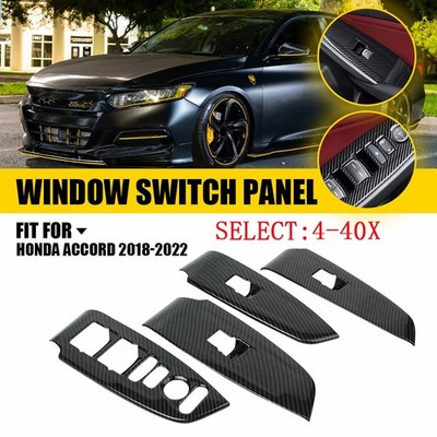 4-40PCS For 2018 19-22 Honda Accord Inner Window Switch Panel Trims Left & Right
