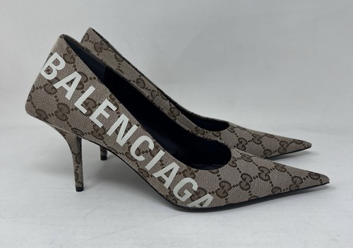Balenciaga x Gucci The Hacker Project Knife Pumps 676603-KQW00-9742 Size 38 - Imagen 6 de 9
