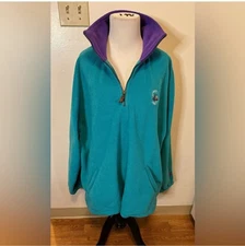 Vintage Starter Charlotte Hornets 90s Fleece Embroidered Pullover Size Large