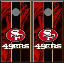 49ers 206 cornhole board vinyl wraps