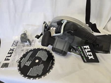 = Flex 7-1/4" Circular Saw 24V Brushless Tool Only Blade Included Powerful Motor