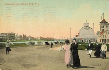 Postcard: Lake Avenue Ladies Vintage Clothing Asbury Park New Jersey 1911