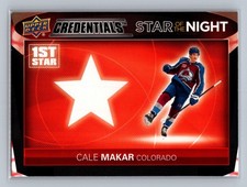 2021-22 Upper Deck Credentials - Star of the Night Cale Makar #1S-9