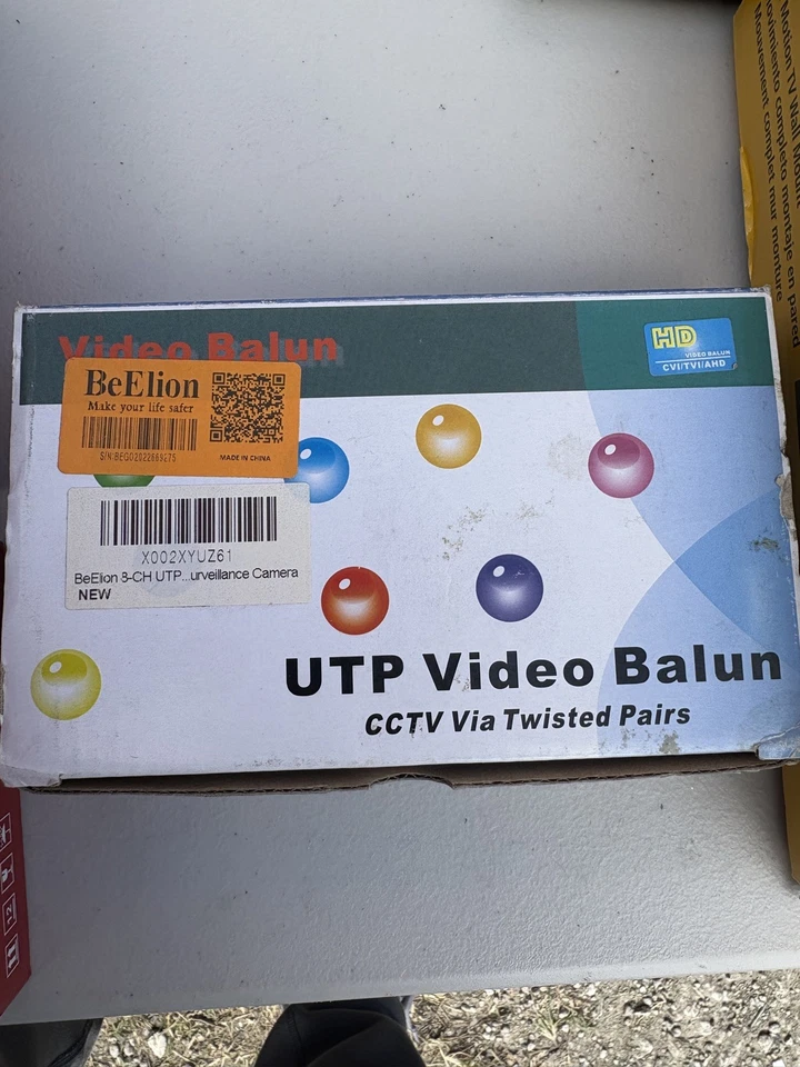 8CH Passive HD Video Balun BNC RJ45 UTP Cable Converter for 1080P - Image 4 of 4