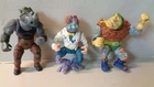3  Vintage 1988 Teenage Mutant Ninja Turtles Playmates Action Figures  Lot # 5