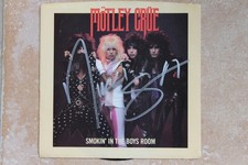 Nikki Sixx Signed Autographed Motley Crue Smokin' In The Boys Room 45 Record '85