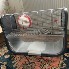 Savic Large Hamster Gerbil 2-Tier Floor Cage  Exercise Wheel & accessories 