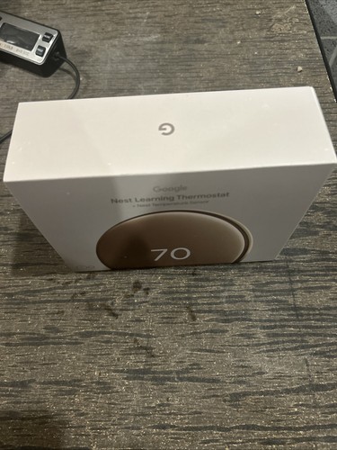 NEW - Google Nest Learning Thermostat 4th Gen Polished Gold Temperature Sensor - Picture 2 of 6