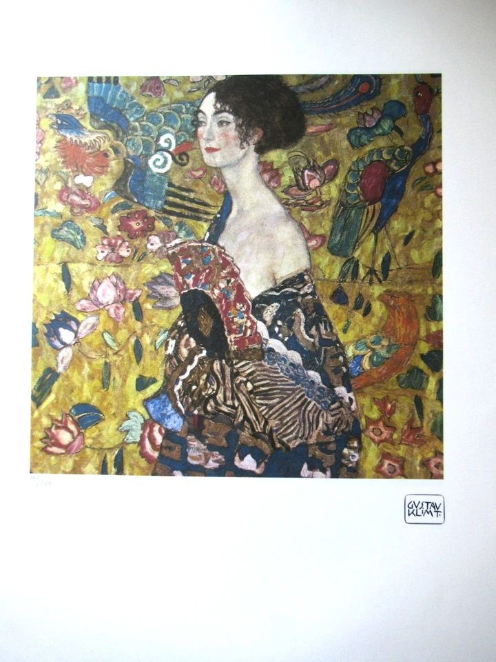 GUSTAV KLIMT: Schöne Lithographie limitiert 200 Exemplare, signiert, 50x70cm - Bild 2 von 4