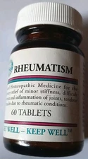 Vintage Expired Rheumatism UNOPENED Supplement (Natures Sunshine) Retro Glass