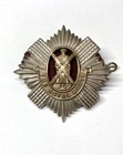 THE ROYAL SCOTS (THE ROYAL REGIMENT) WW2 CAP BADGE ORIGINAL RED FELT BACK PATCH