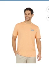 Chaps Men's Clementine Graphic Along The Seacoast S-Sleeve Tee W/ Drink Coozie