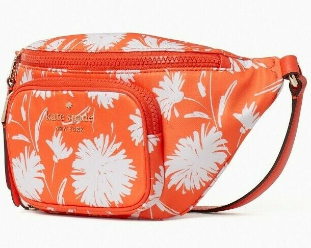 Kate Spade Dorian Belt Bag Orange White 