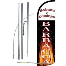 Sabado Flag with Flag Pole and Spike