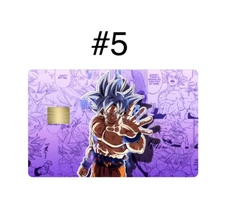 2 Premium Print Goku Ultra Instinct #5 Small Chip Bank Debit/Credit Card Skin