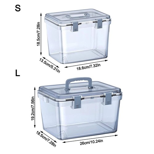 with Handle Camera Dry Box Clear Sealing Drying Storage Box - Picture 2 of 11