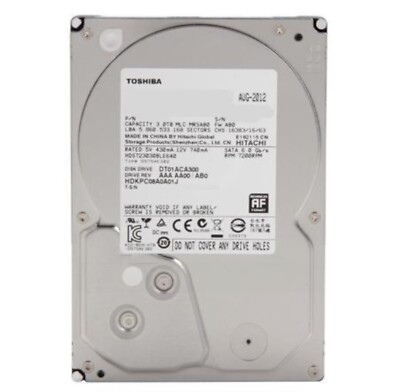 Toshiba 3 TB 3.5'' 7200RPM Internal Hard Drive