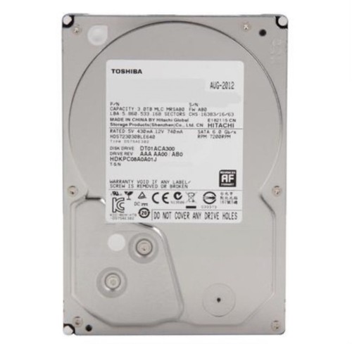 Toshiba 3 TB 3.5" 7200RPM Internal Hard Drive - Picture 1 of 7