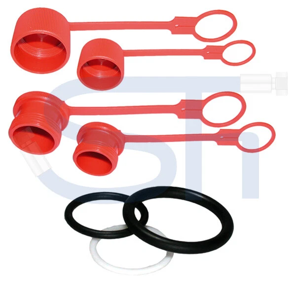SH Staubschutz Hydraulik Dichtsatz Schraub Kupplung Muffe Stecker Kappe BG1 bis BG6