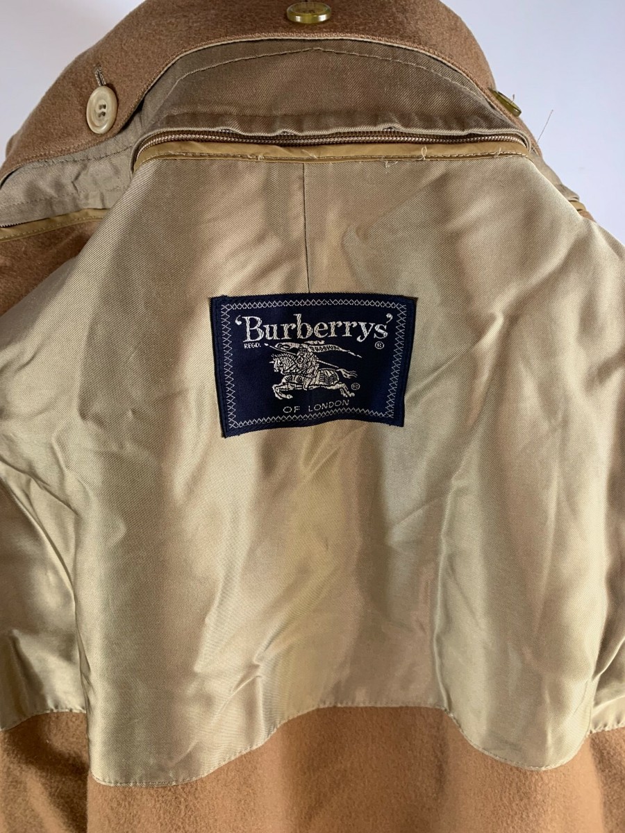 ジャケット・アウター 90s Burberry Balmacaan Coat wool camel Burberry // Beige Balmacaan Coat – VSP Consignment