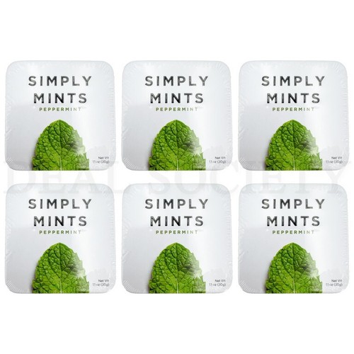 Simple Mints Simply Mints Peppermint 30 Count Each Lot of 6 Tins | eBay