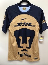 NEW Pumas UNAM Mexico Nike 2022/23 Away Jersey Men's Small Soccer Football GOLD