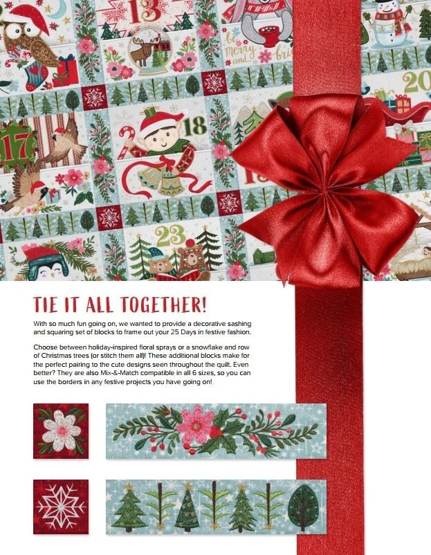 Advent Calendar Quilt - Anita Goodesign - Image 3 of 4