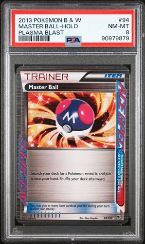 2013 Pokémon TCG Master Ball Ace Spec Holo Ultra Rare 94/101 PSA 8 NM-Mint - 第 1/4 張圖片