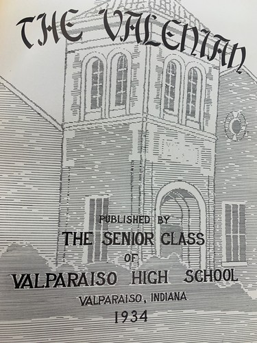 Anuario de escuela secundaria Valparaíso Indiana 1934 con autógrafos (u) - Imagen 4 de 14