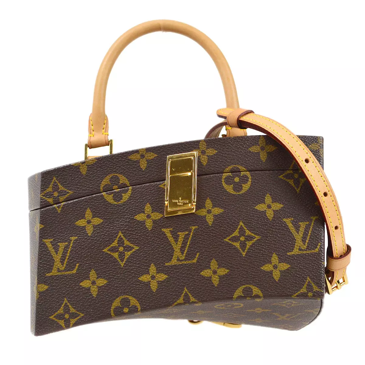 Louis Vuitton Monogram Frank Gehry Twisted Box Bag - Brown