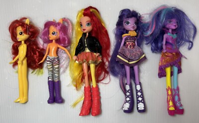 My Little Pony Equestria Girls Toy Dolls Figures Lot of 5