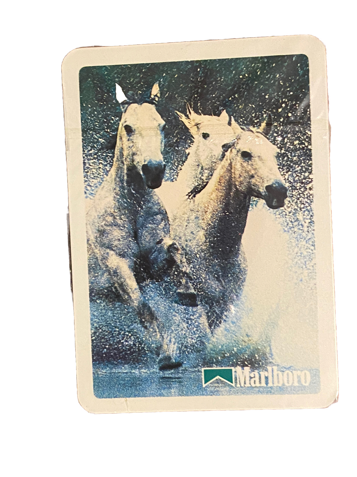 Vintage Marlboro Playing Cards White Wild Horses Cigarette Poker 1989 Sealed