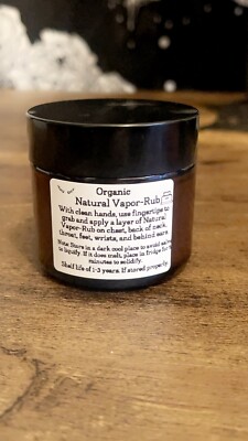 Organic Natural Vapor Rub Salve (2 Oz)