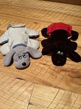 Vintage 1985 Tonka Pound Puppies Grey Puppy With Pajamas PJs  Diaper  Brown