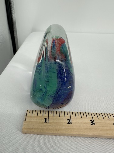Großer Murano Glas Tropische Fische Schule Aquarium Briefbeschwerer Vintage - Bild 7 von 8