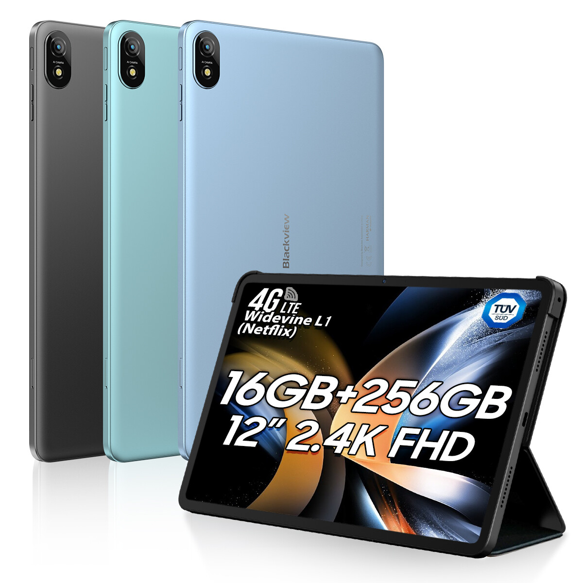 Blackview Tab 18 Andriod 13 Tablet 12 Inch 2.4K 16GB+256GB/1TB 